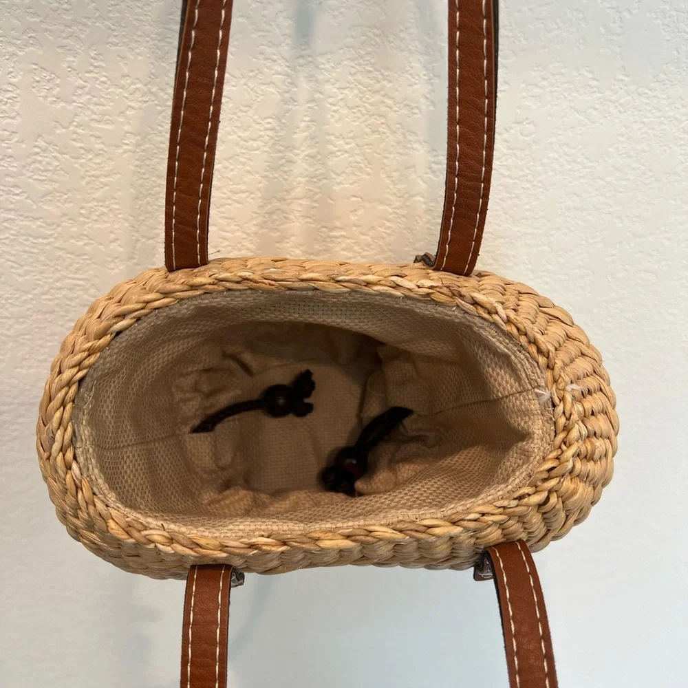 Sea and Grass Mini Tote with drawstring inner bag! - Picture 4 of 12